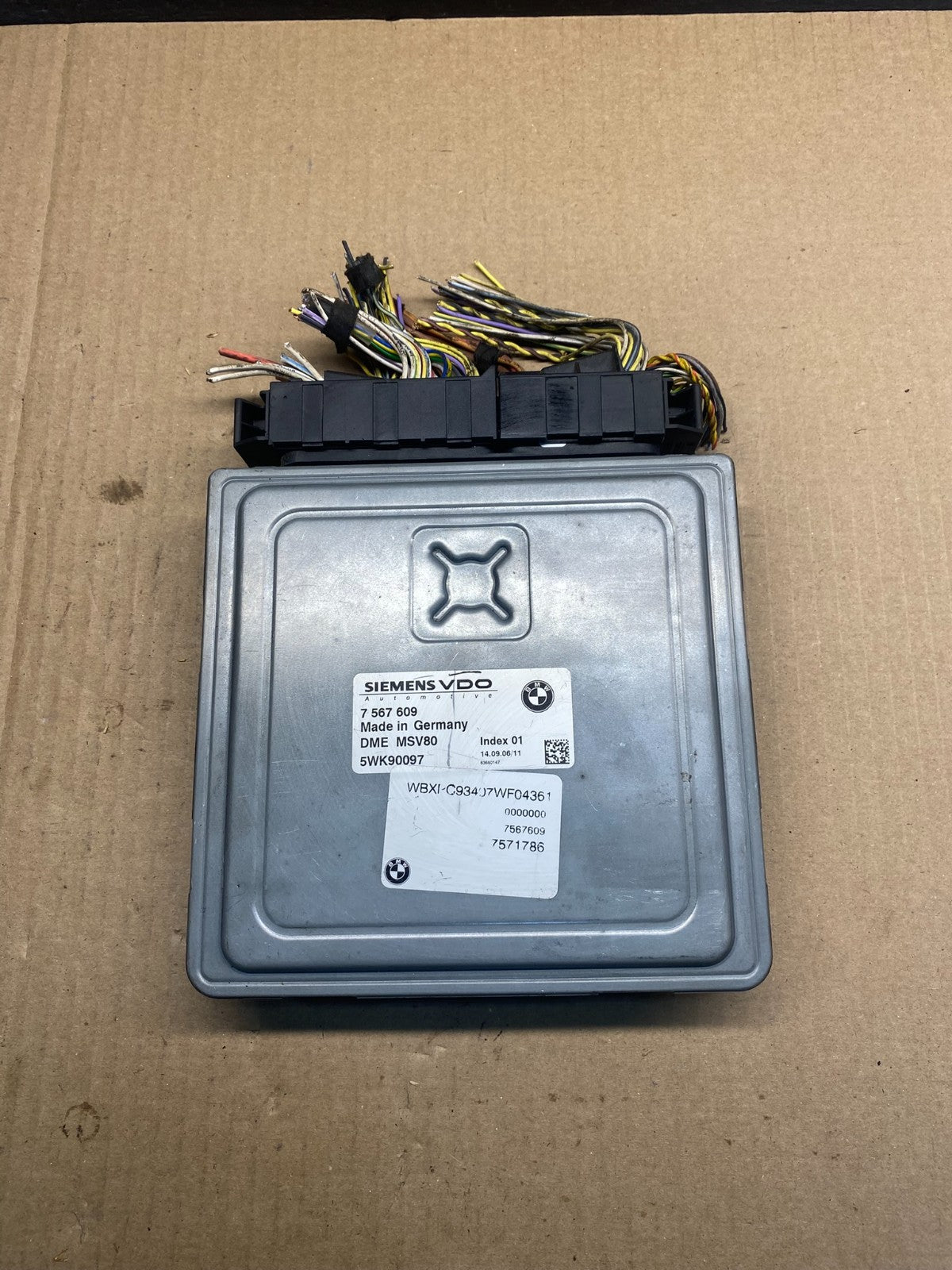 2007 2008 Bmw X3 ECU ECM Engine Control Module Computer 7567609 AG9467 DW0