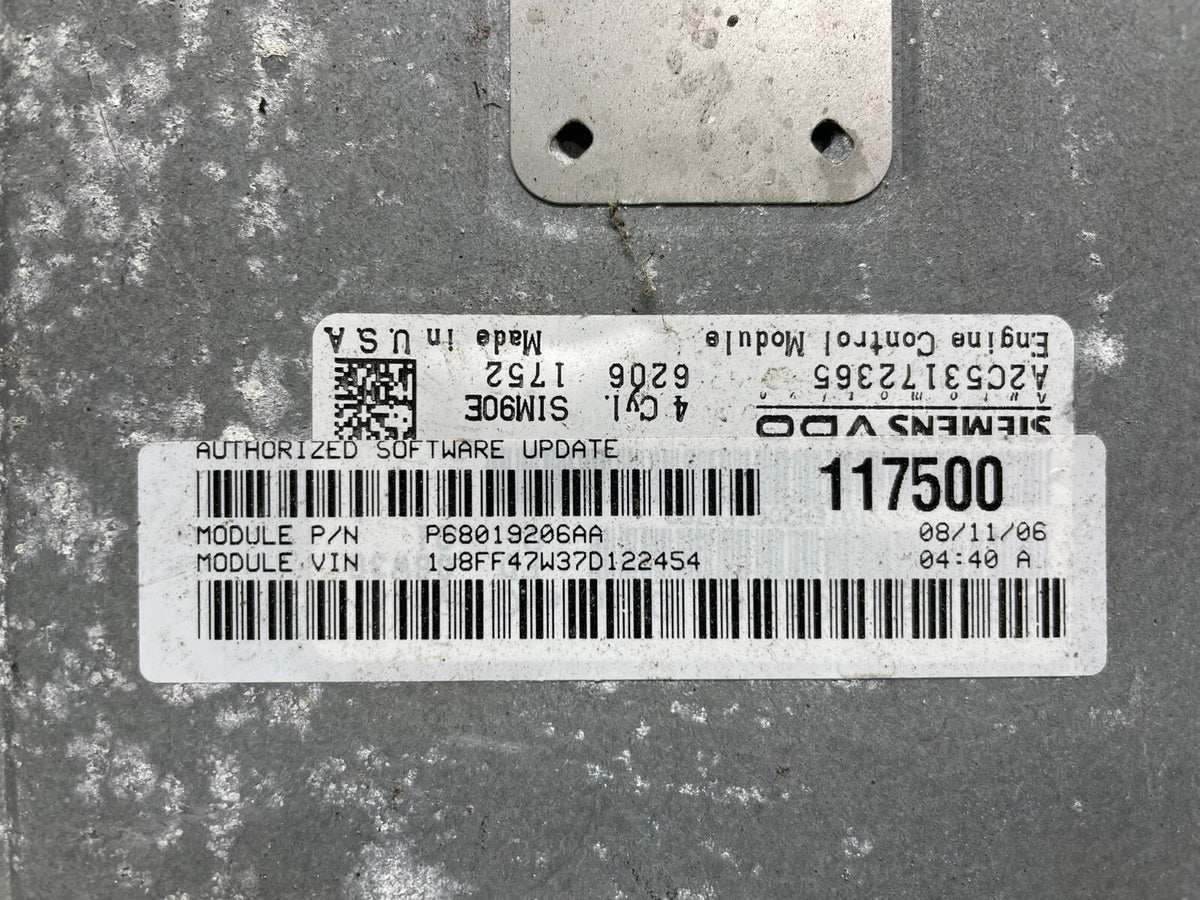 2007 Jeep Compass Patriot Engine Computer P68019206AA N1702 DG2