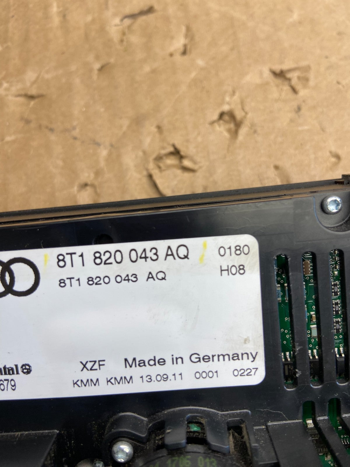 2009 - 2012 Audi A4 A5 Front Heater AC Climate Control Panel ad2177 DG4