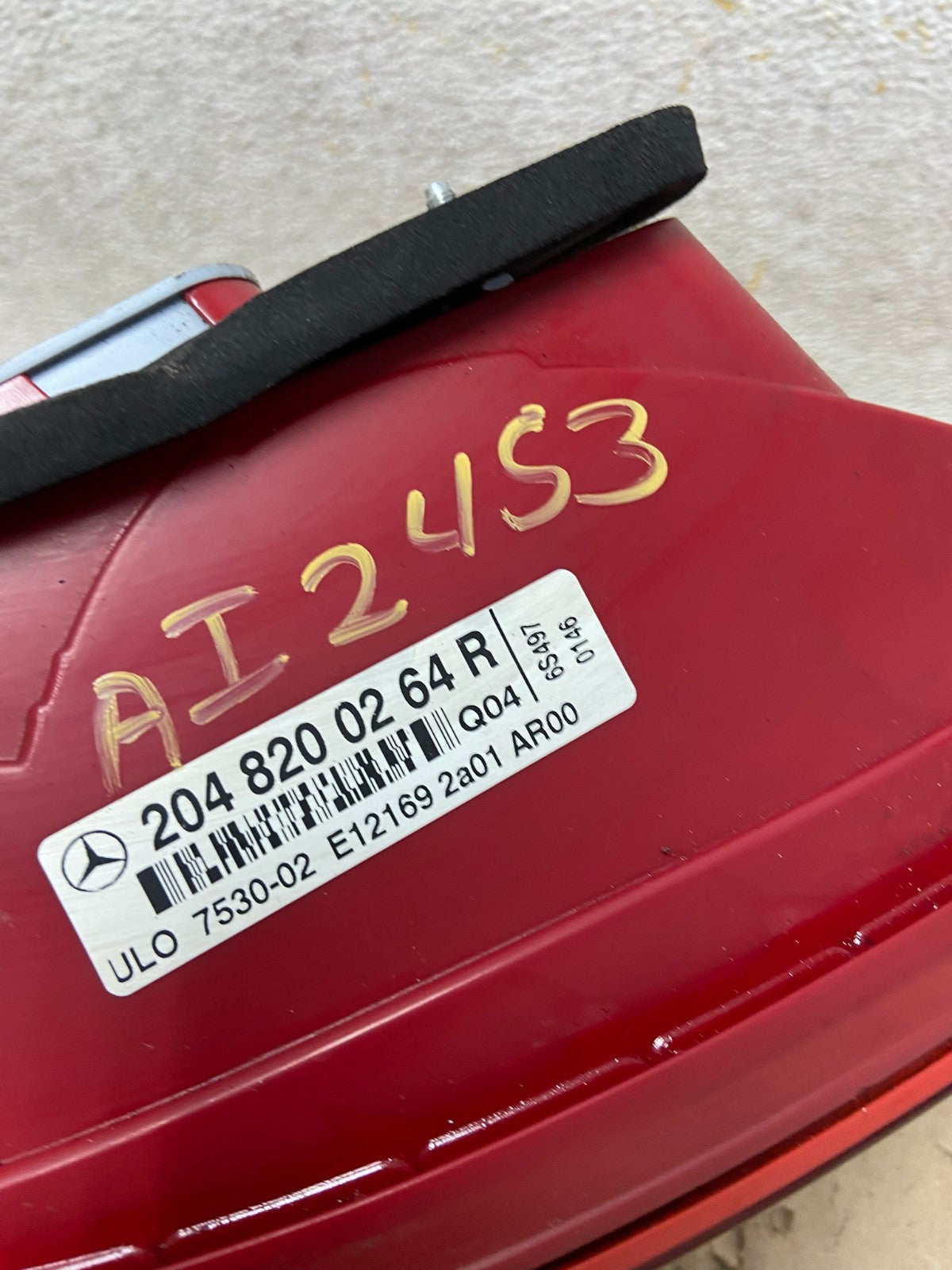 2008 2009 2010 2011 Mercedes C-Class Right Passenger Tail Light AI2453 LK6