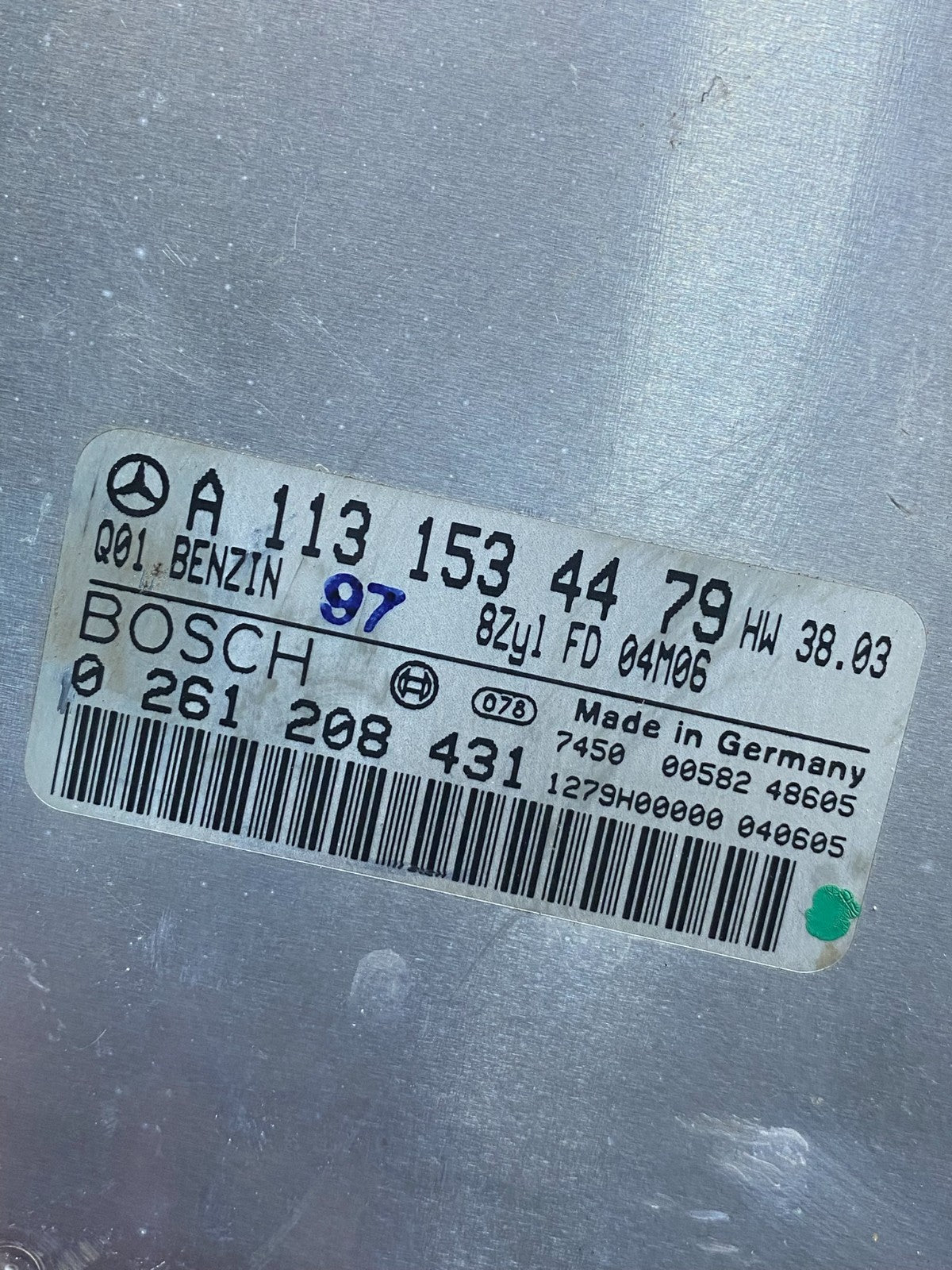 2003 2006 Mercedes R230 SL500 ECU ECM Engine Control Module AI9819 DW2