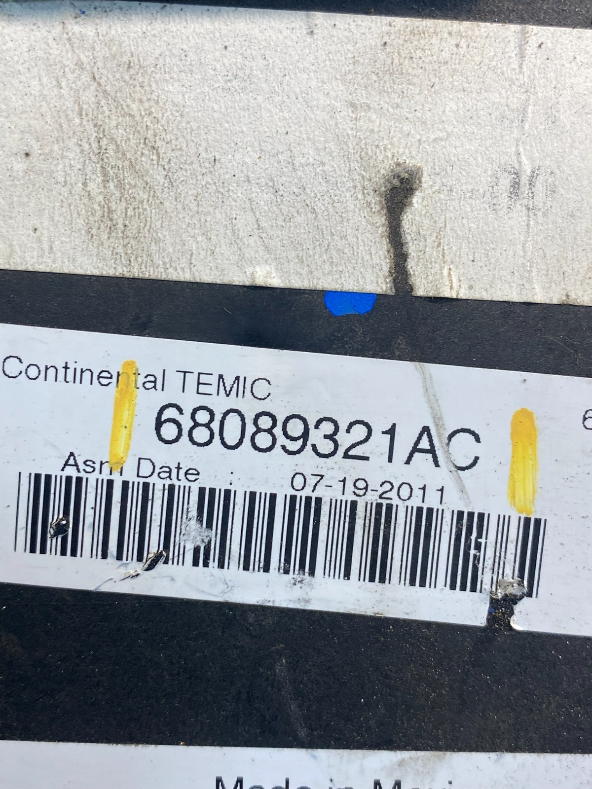 2012 Jeep Grand Cherokee Durango TIPM Fuse Box Relay Module 68089321ac AI7485 DG4