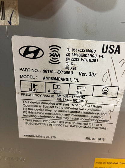 2014 2015 2016 Hyundai Elantra Am Fm Cd Player Radio Receiver Oem y7532 DG6
