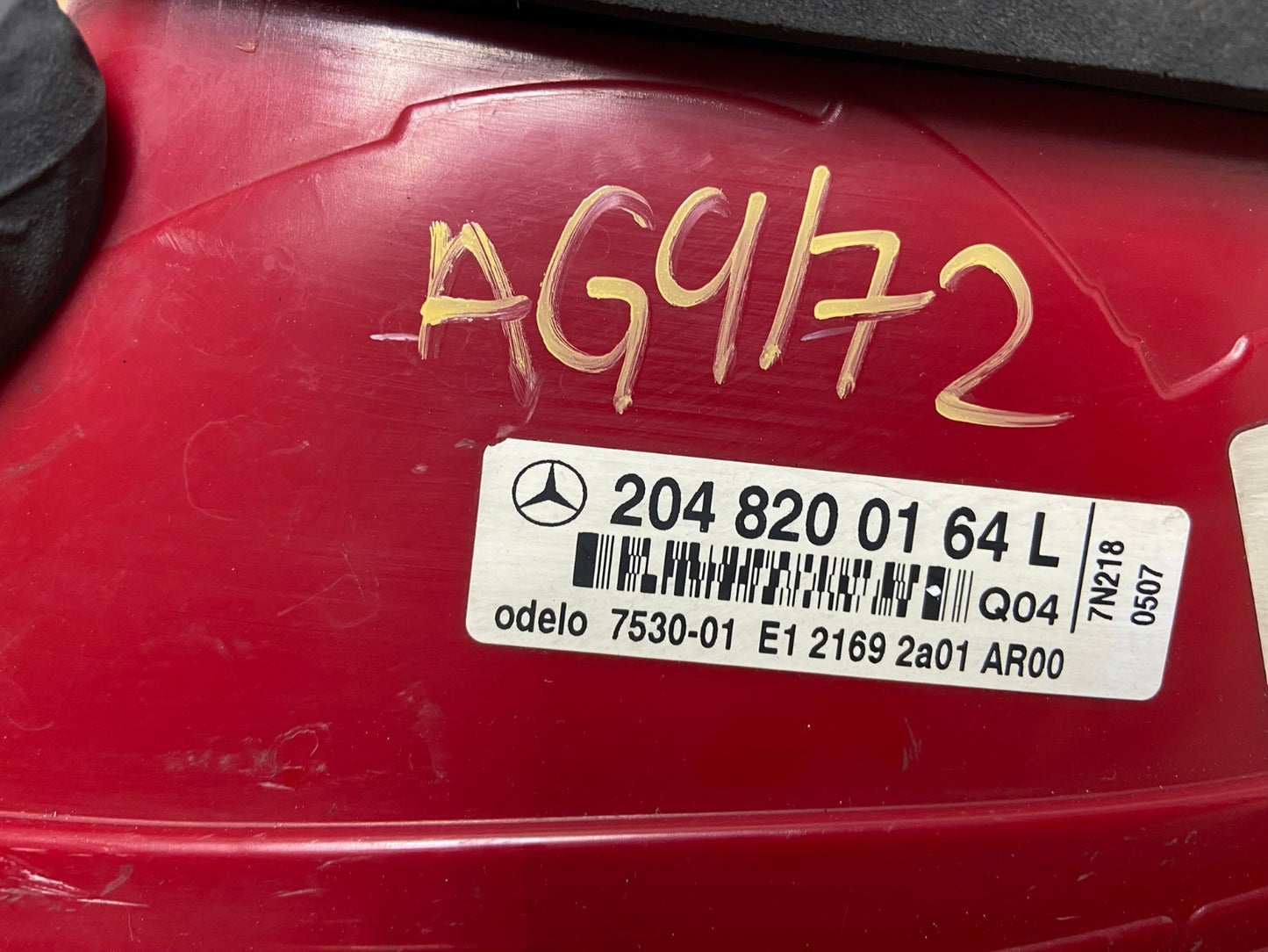 2008 2009 2010 2011 Mercedes C-Class Left Driver Side Tail Light AG9172 LK5