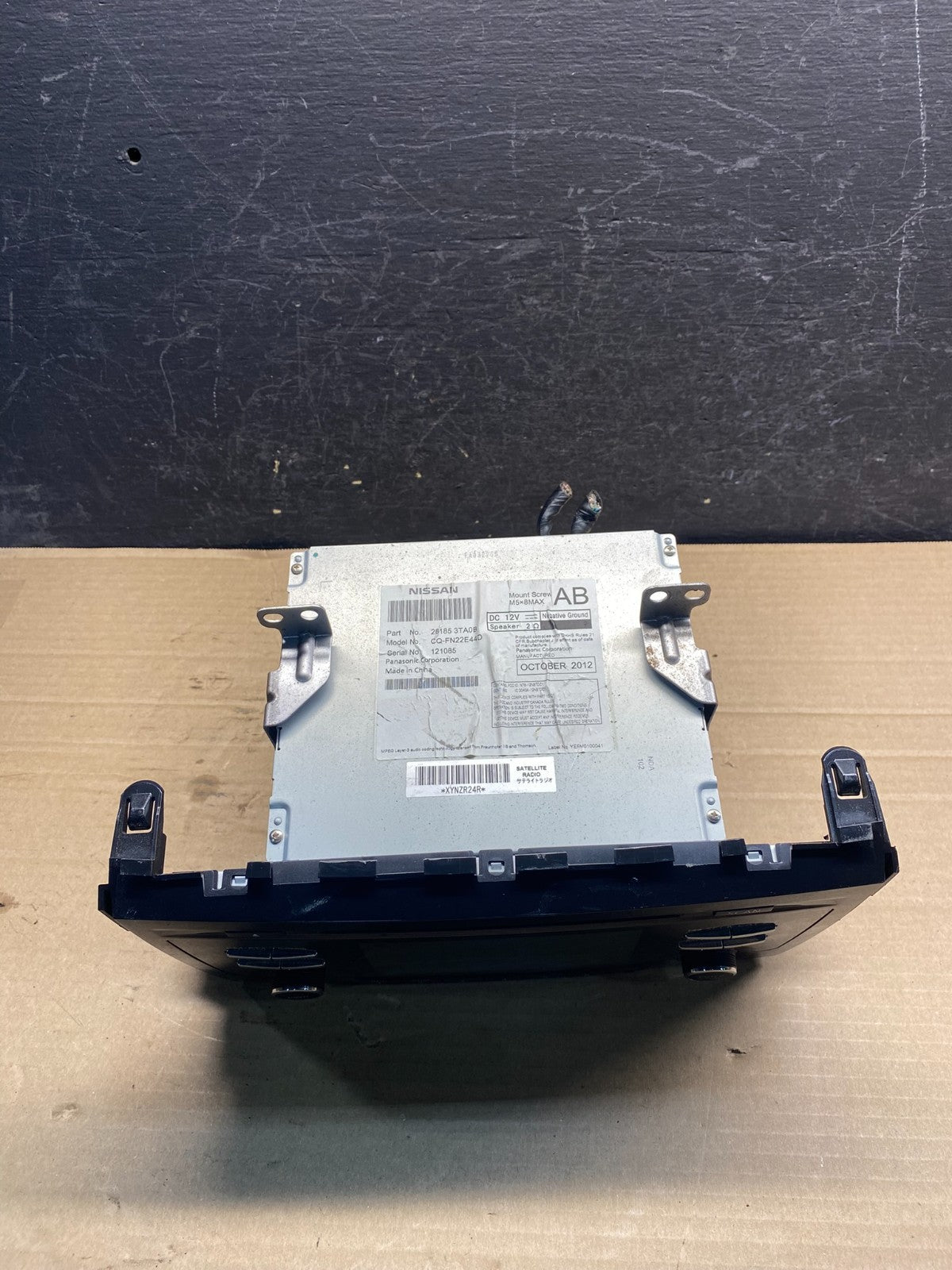2013 to 2015 Nissan Altima Radio Screen Receiver AM-FM CD Player AF0049 DG3