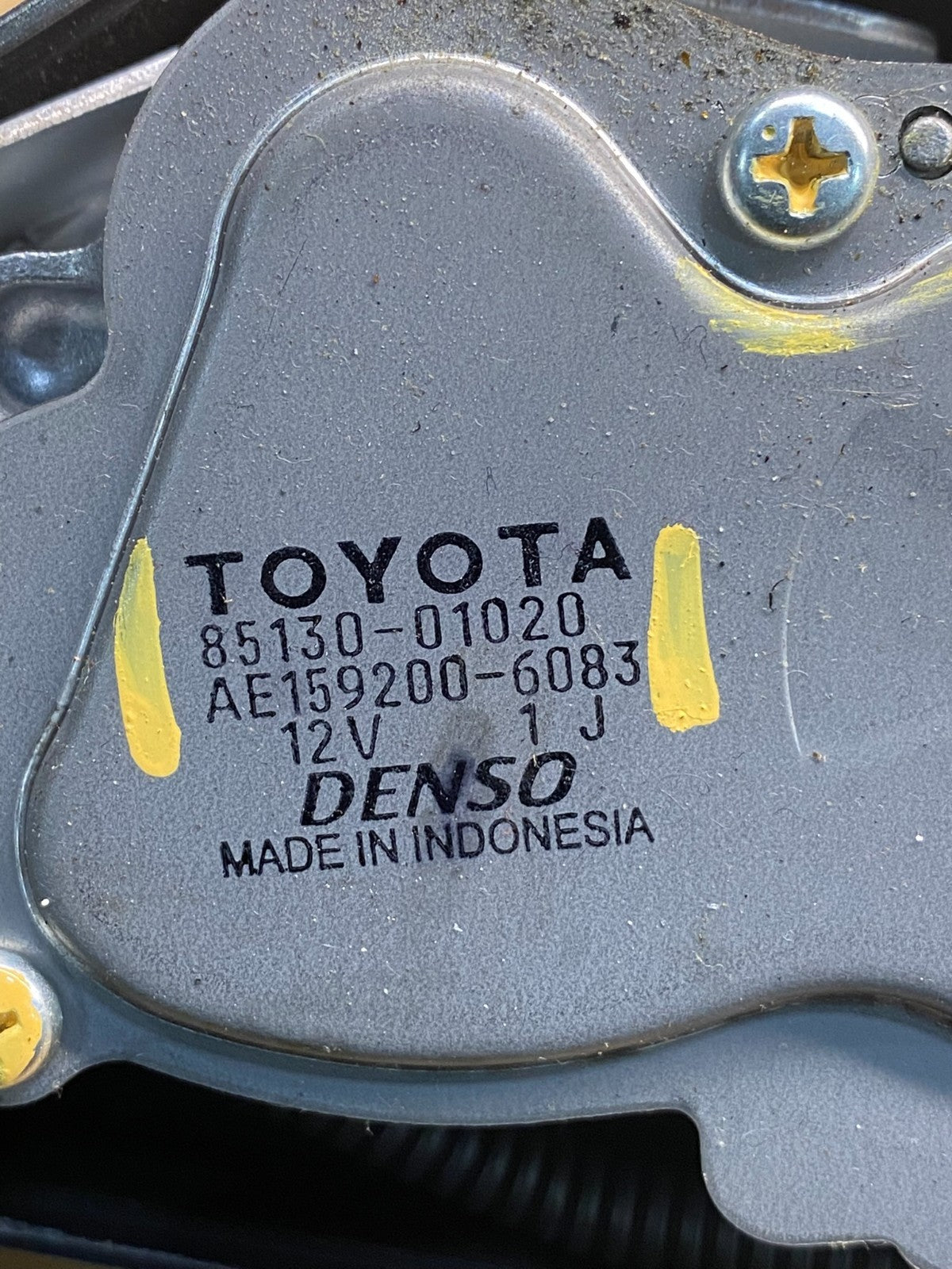 2003 to 2009 Toyota Corolla Matrix Rear Wiper Windshield Motor ag9577 DG6