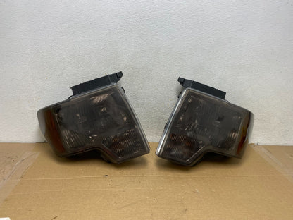 2009 to 2014 Ford F-150 F150 Left+Right Halogen Headlights AH7759 DW0