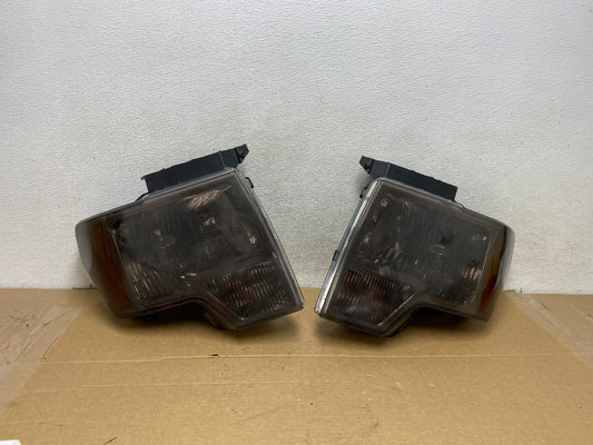 2009 to 2014 Ford F-150 F150 Left+Right Halogen Headlights AH7759 DW0