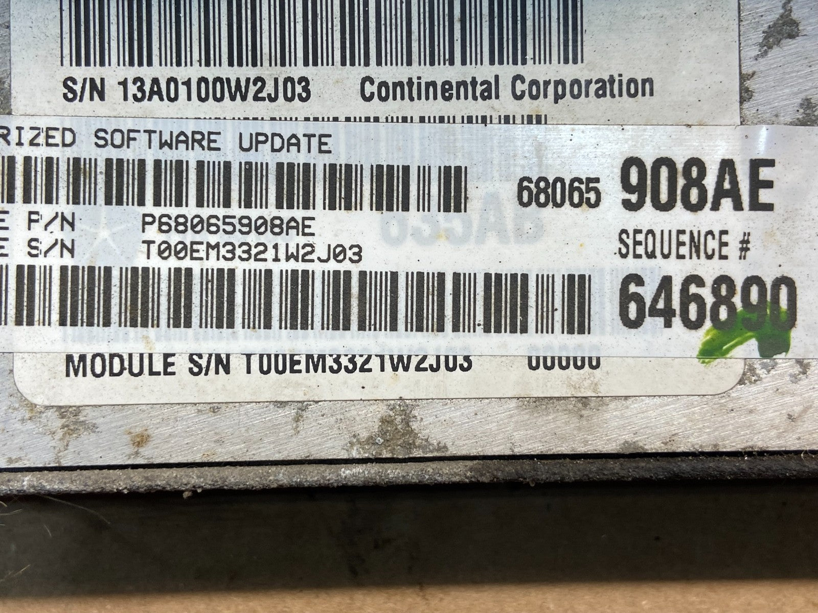 2012 Dodge Ram 2500 3500 Engine Computer 5.7L ECM ECU P68065908ae AE2309 DG2
