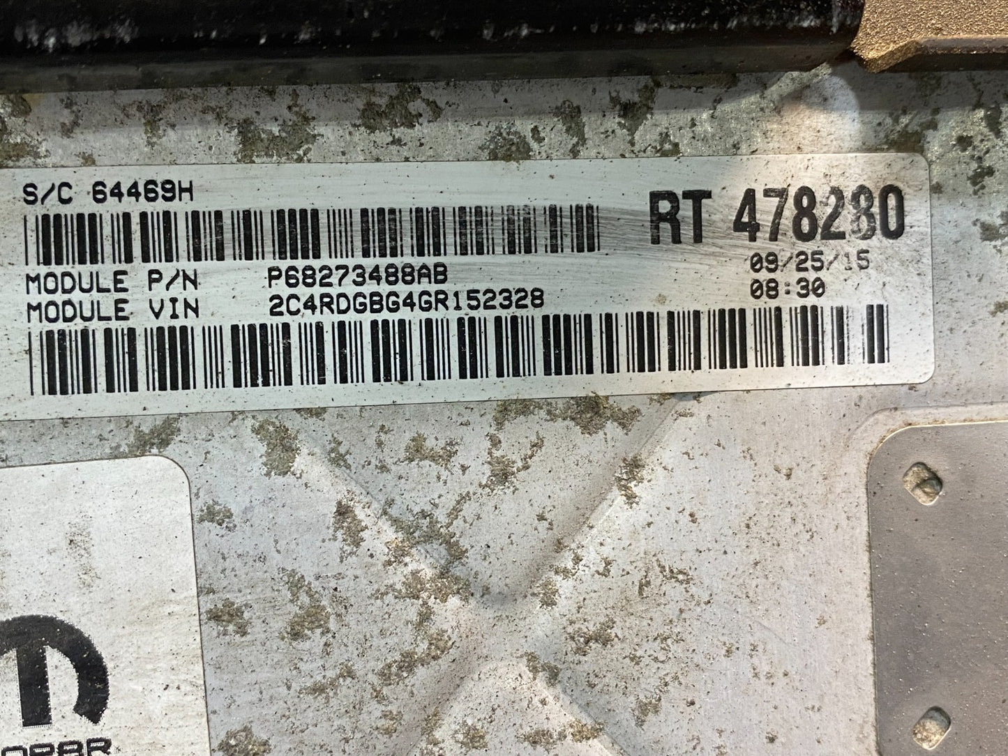 2016 2020 Dodge Caravan Engine Control Unit ECU Module ae2216 DG2
