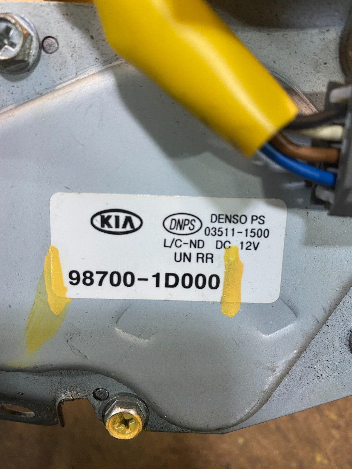 2007-2012 Kia Rondo Rear Glass Windshield Wiper Motor AB3958 DG5