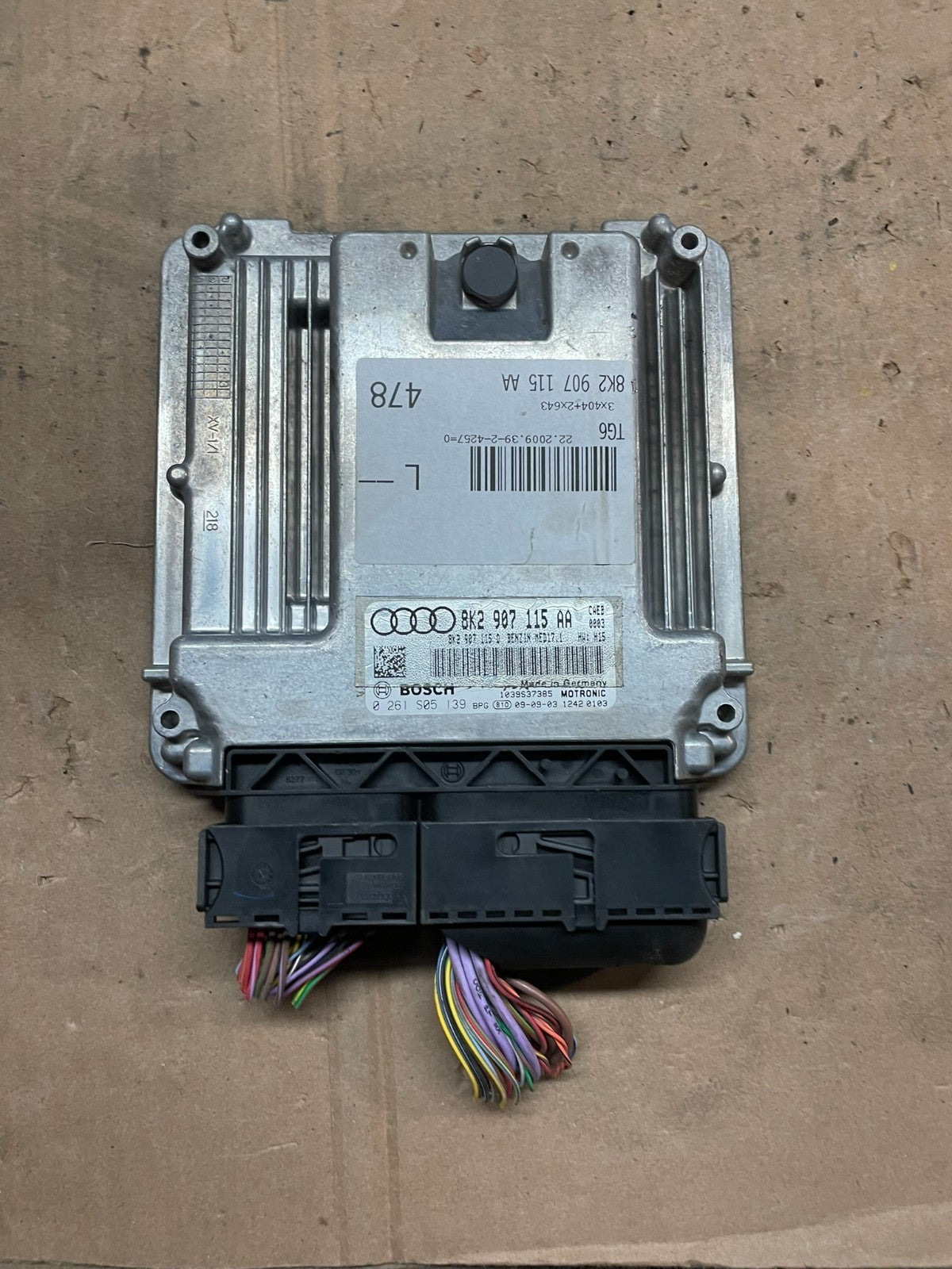 2009 to 2010 Audi A4 2.0L Engine Computer Ecu Pcm Ecm Pcu Oem OEM W2370 DG2