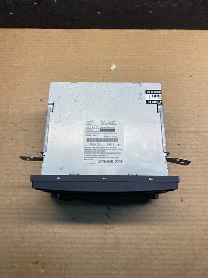 2009 to 2013 Subaru Forester Radio CD Player AUX AM/FM AF7809 DG3