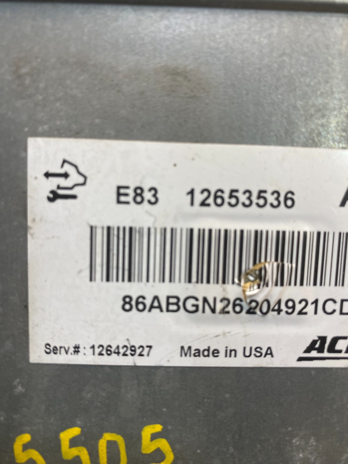 2011 2012 Chevrolet Cruze Engine Computer Ecu Pcm Ecm Pcu 12653536 Oem ac2767 DG2