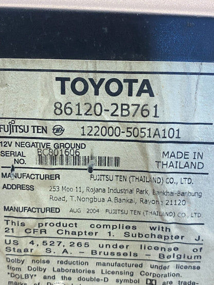 2003 - 2005 Toyota Rav4 Am Fm Cd Player Radio Receiver AF3904 DW6