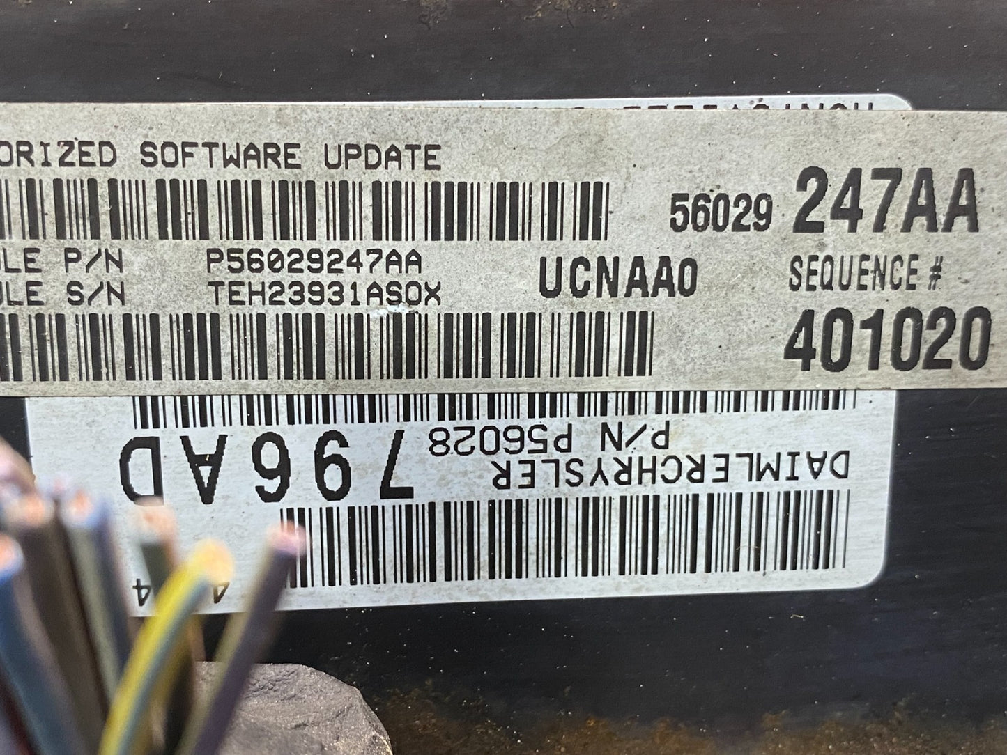 2004 Dodge RAM 1500 4.7L ECU ECM Engine Control Computer Module AE7554 DW2