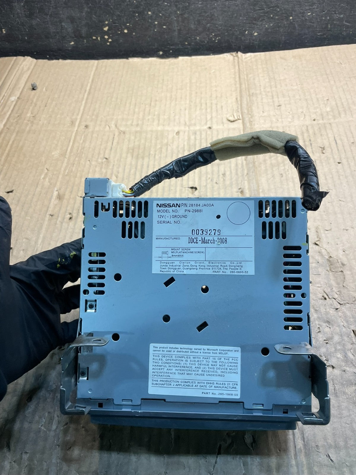 2007 2008 2009 Nissan Altima 6 Disc Cd Changer OEM X4411 DG3
