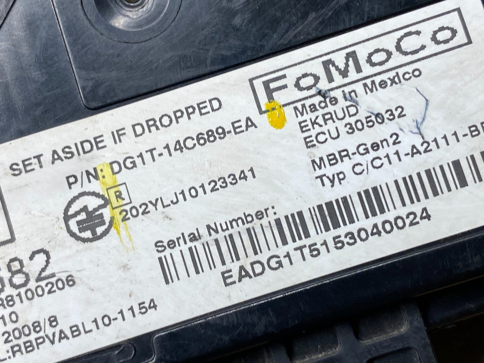 2013 to 2018 Ford Lincoln Rear Radar Blind Spot Module OEM r3014 DG6