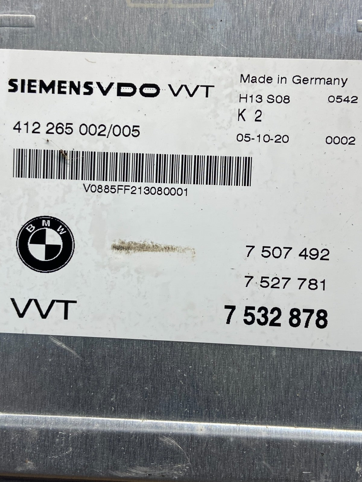 2004 2005 2006 BMW X5 645i 4.4L VVT Valvetronic Control Module ae4694 DG2