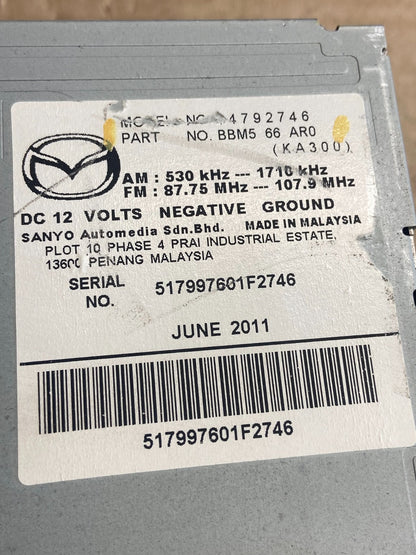 2012-2013 Mazda 3 Radio Stereo CD MP3 Player Control ah5299 DG5