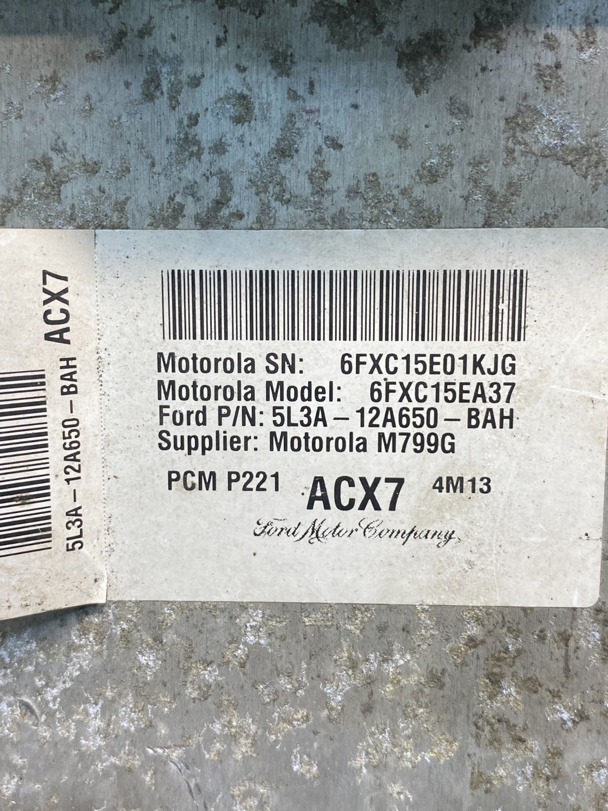 2005 Ford F-150 F150 5.4L Engine Control ECU Computer 5L3A-12A650-BAH AD9939 DW2
