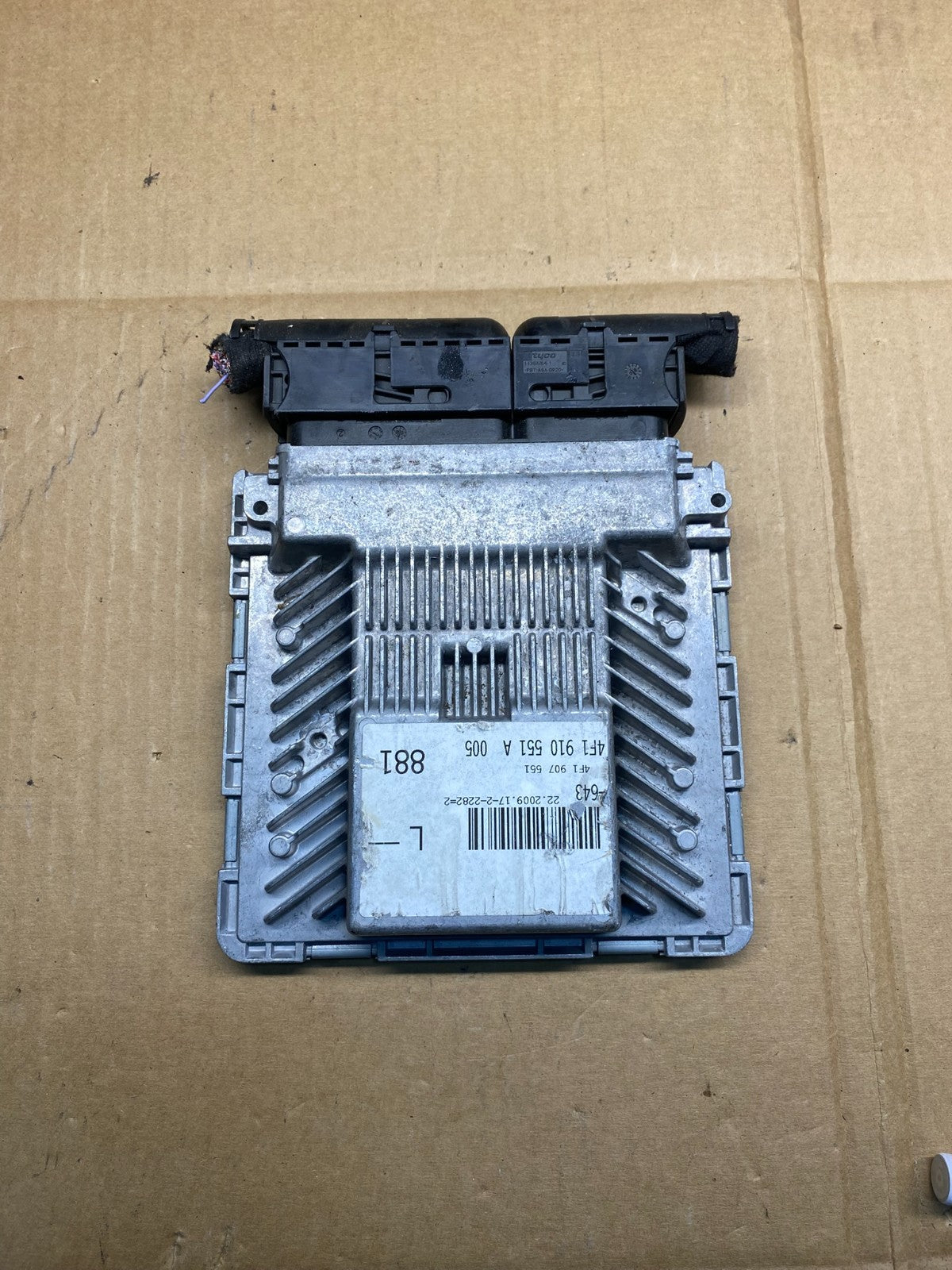 2009 to 2011 Audi A6 Engine Computer Module 4F1910551A AI9873 DW1