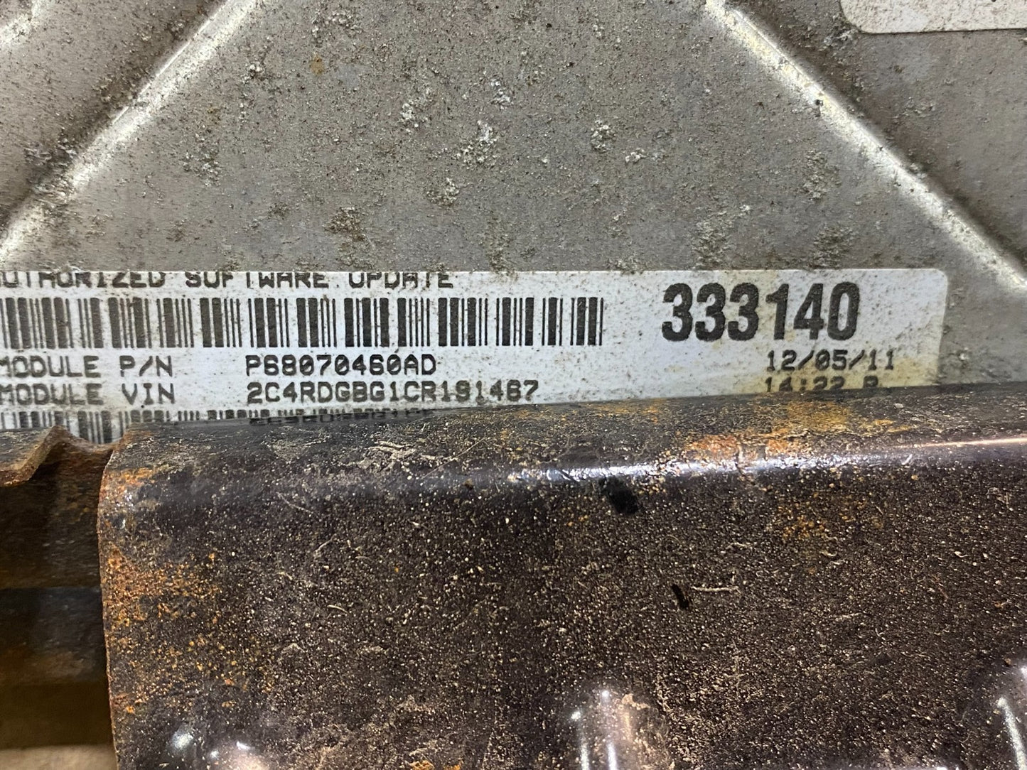 2012 Dodge Grand Caravan Town & Country ECM ECU Engine Computer AF6675 DW2