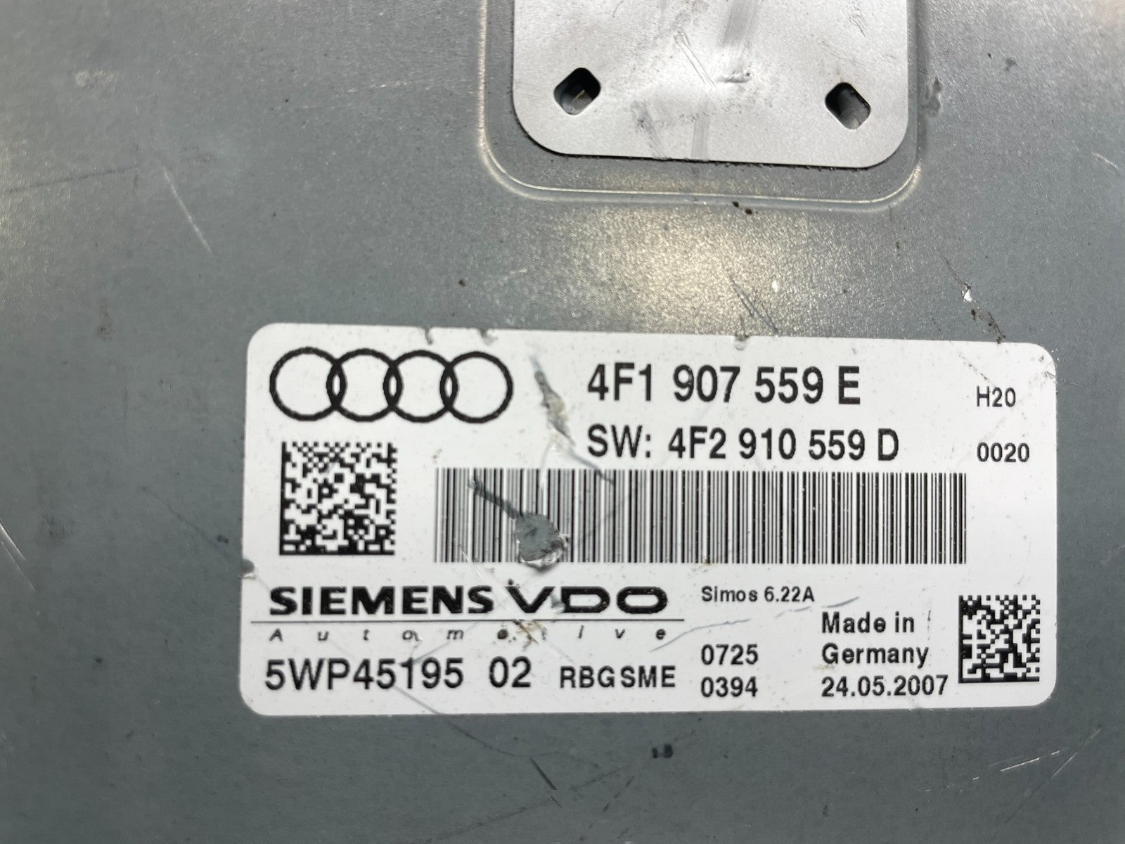 2006 2007 2008 Audi A6 2.0L Engine Computer Ecu Pcm Ecm Pcu Oem OEM z8687 DG2