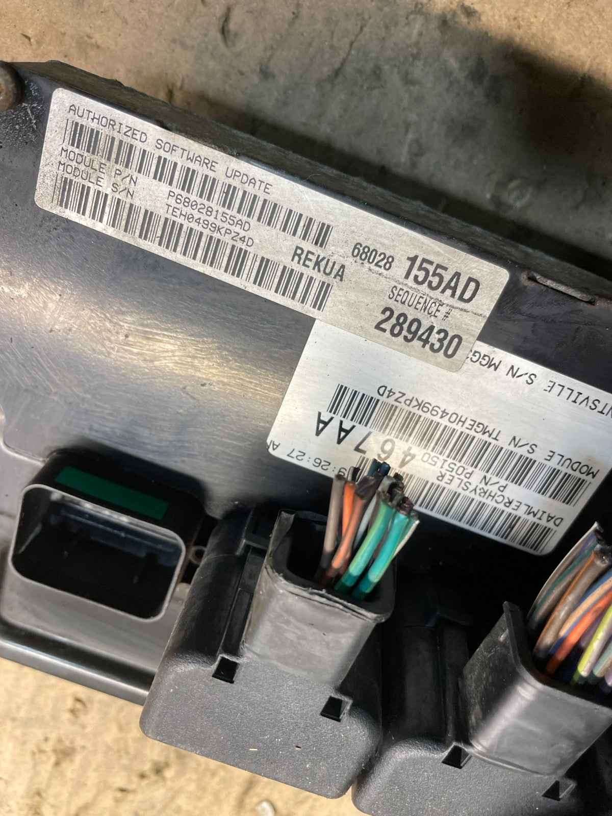 2009 to 2010 Jeep Grand Cherokee Computer Engine Control p68028155ad T70803