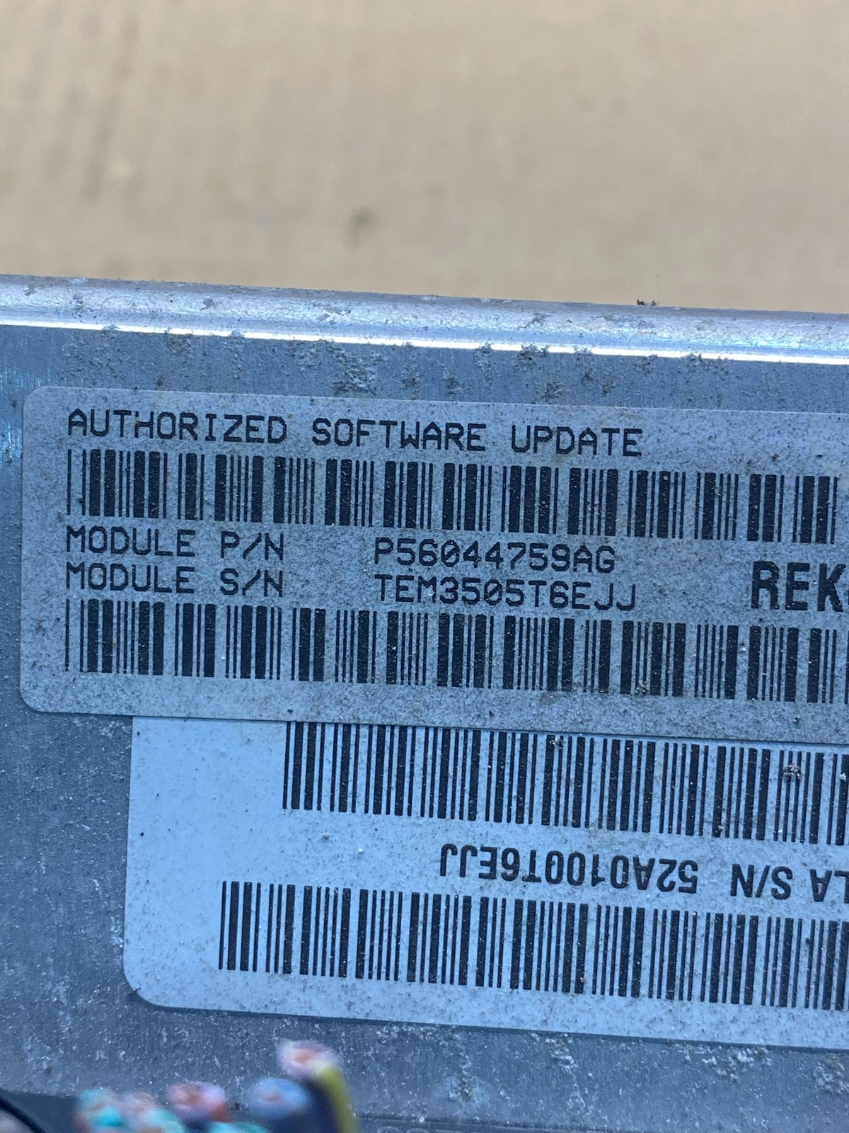2005 to 2006 Jeep Grand Cherokee 3.7L Ecm Ecu Computer AD1477 DG2