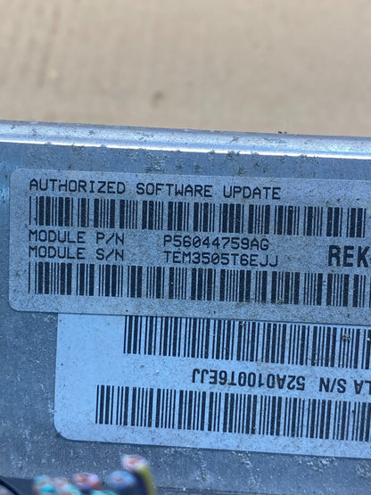 2005 to 2006 Jeep Grand Cherokee 3.7L Ecm Ecu Computer AD1477 DG2