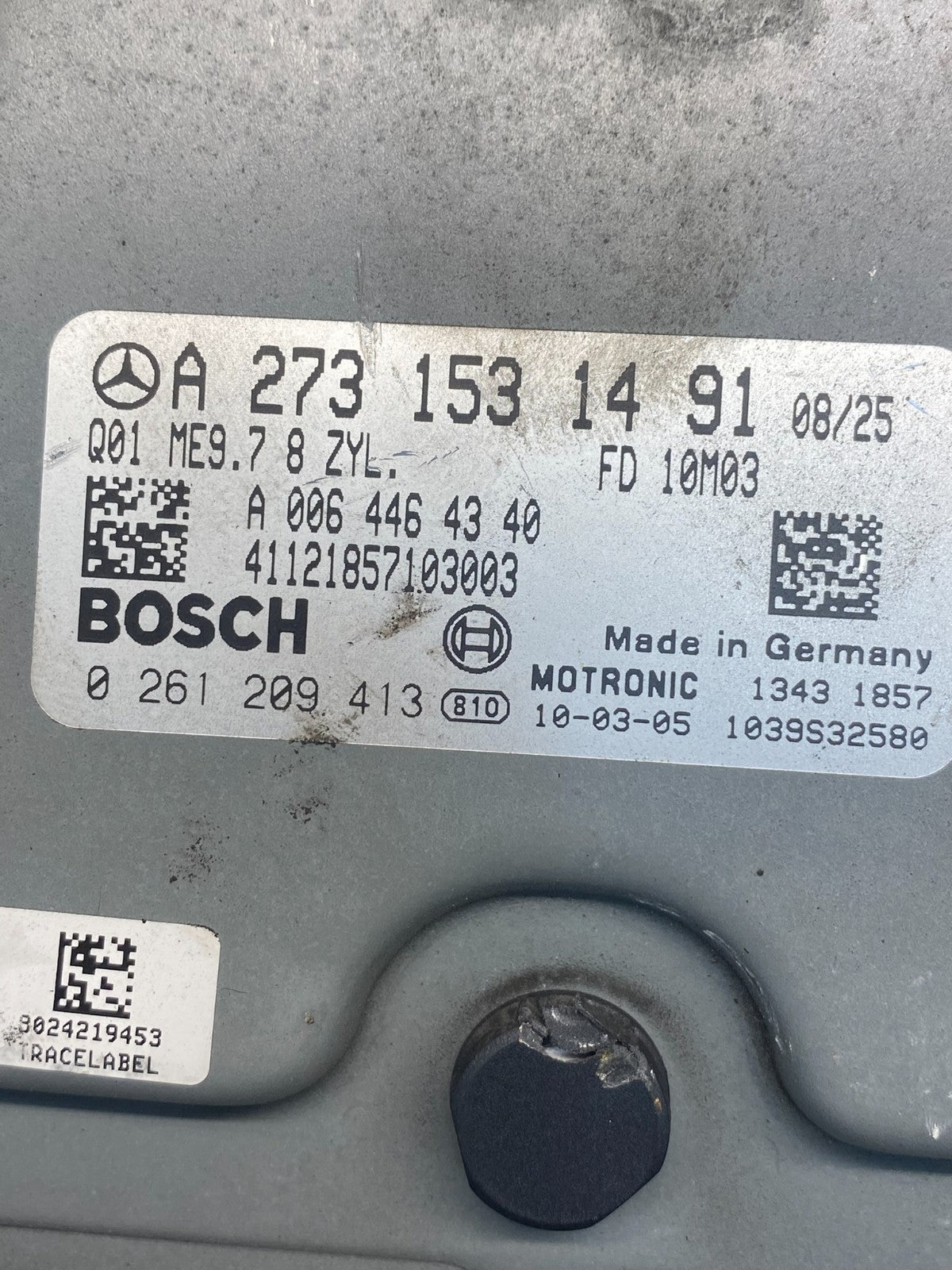2007 to 2012 Mercedes GL450 ECM ECU Engine Control Module AH4831 DW2