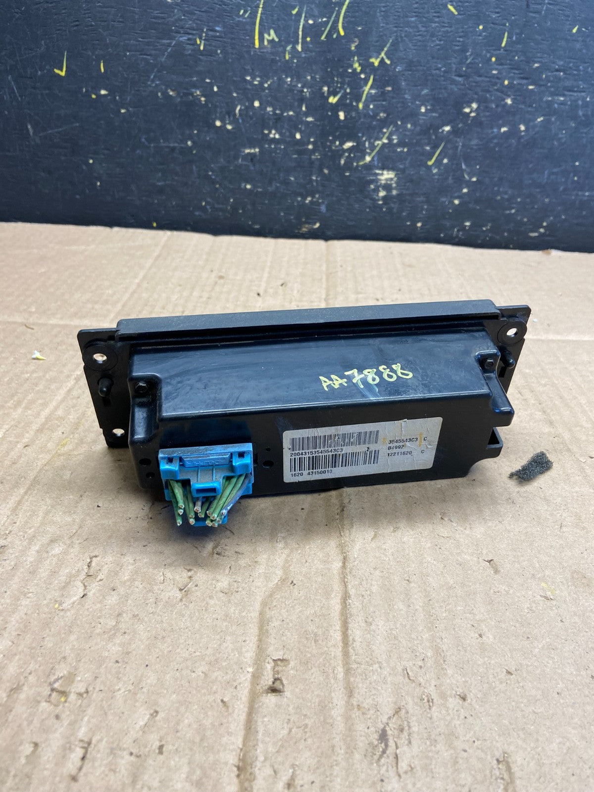 2008-2012 International WorkStar 7300 Climate Control Heater Panel  AA7888 DG3