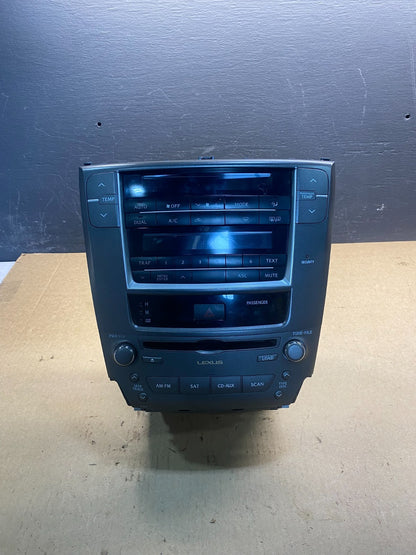 2009 to 2011 Lexus IS250 Screen Radio AM-FM CD Tuner Head Unit AC7062 DG0