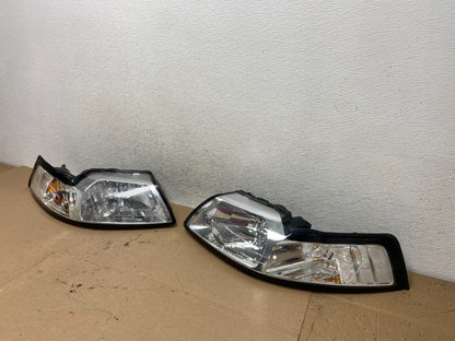 1999 to 2004 Ford Mustang Left+Right Set Side Headlights AF4516 DW1