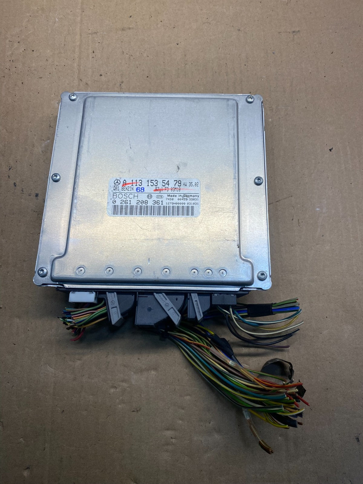 2003 2006 Mercedes R230 SL500 ECU ECM Engine Control Module AE7542 DW0