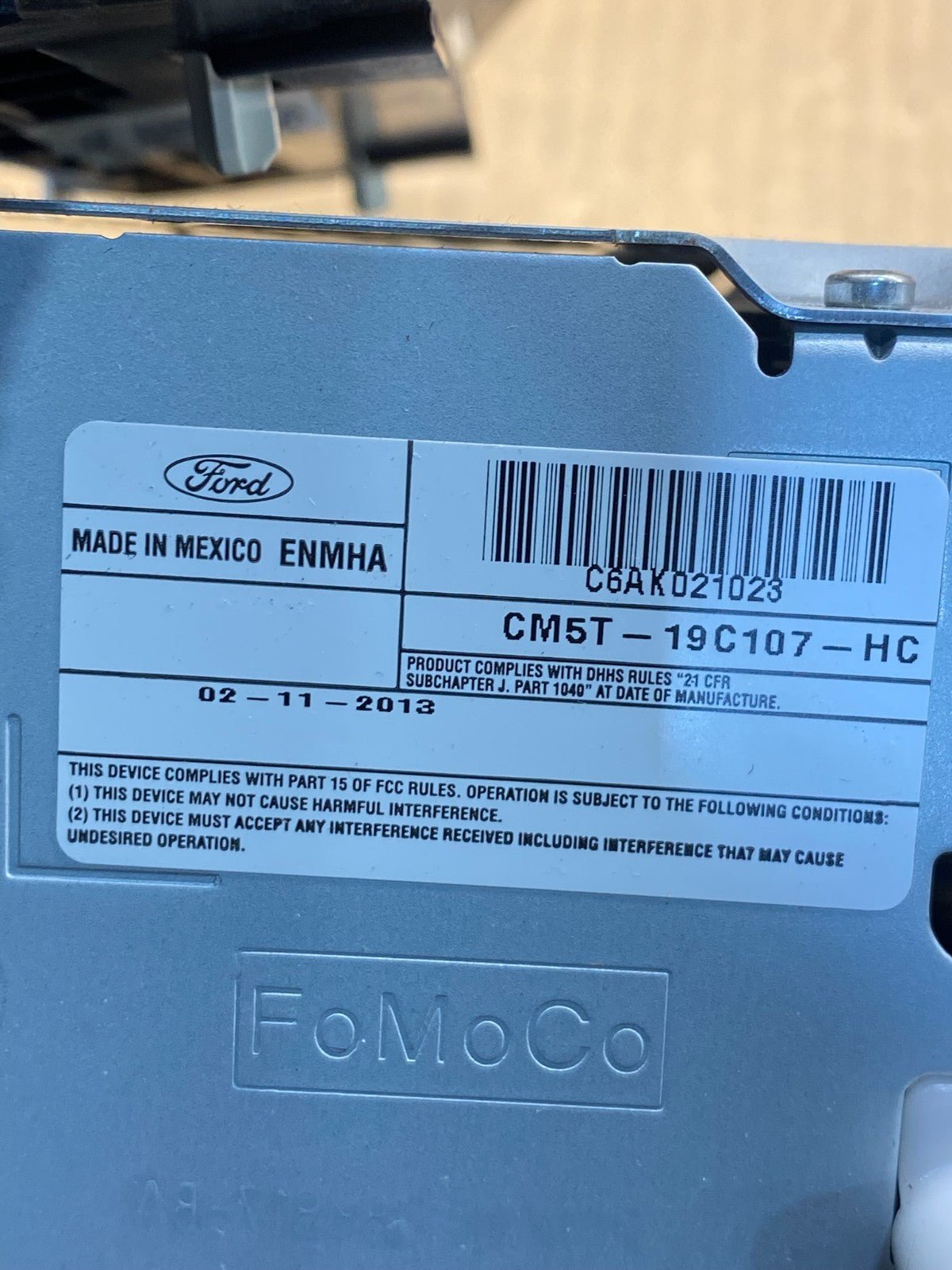 2012 2013 2014 Ford Focus Fusion Radio Screen Receiver AM FM CD MP3 AG7392 DG6