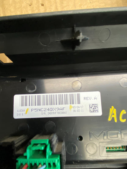 2014 to 2018 Ram Promaster Climate Control Radio Bezel Trim ac9504 DG4
