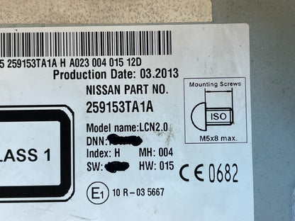 2013 to 2015 Nissan Altima Radio Screen Receiver AM-FM CD Player AG2984 DG8