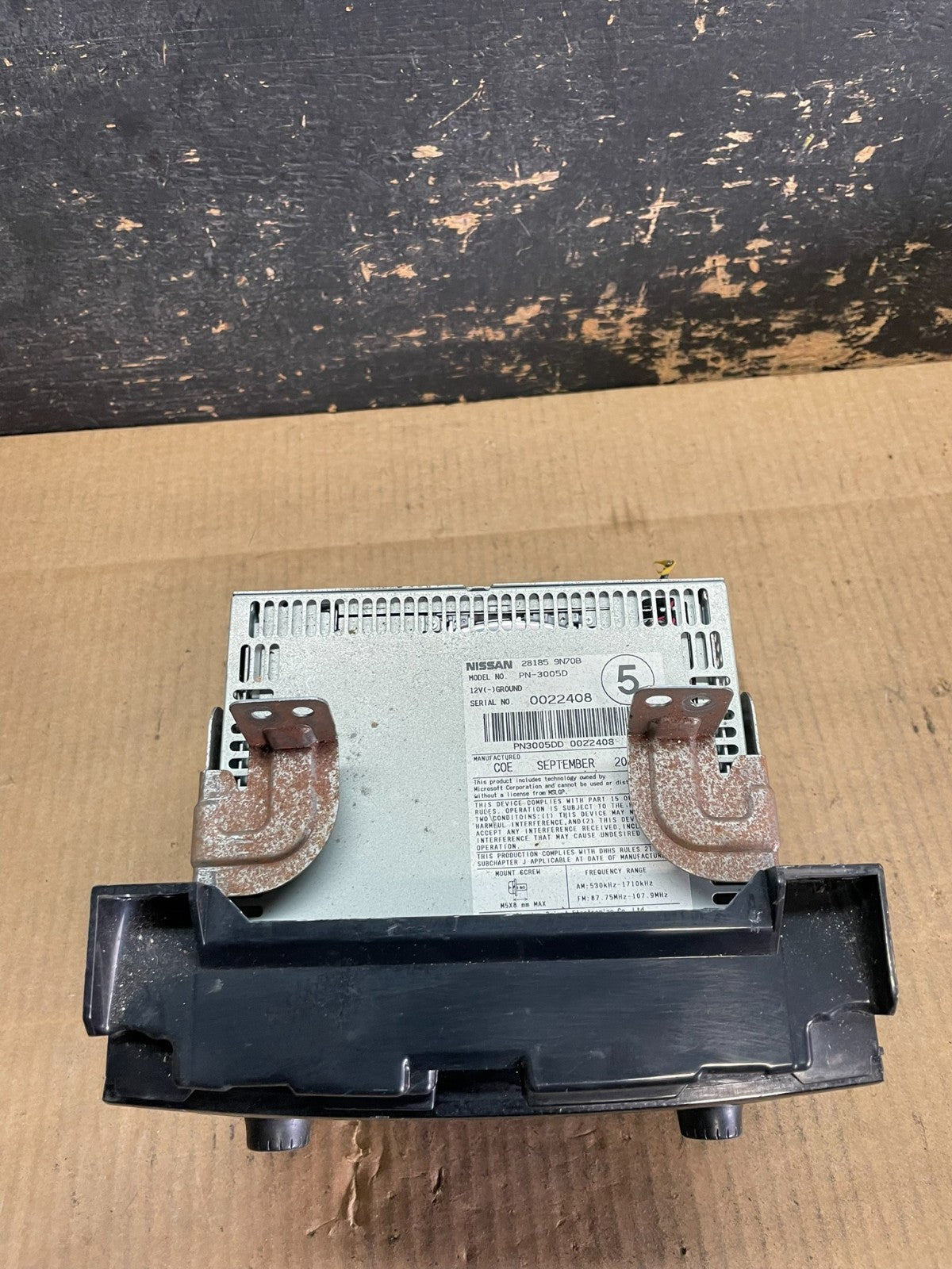 2009 2010 Nissan Maxima Radio Audio Panel Control Bezel Trim OEM AA9243 DG5