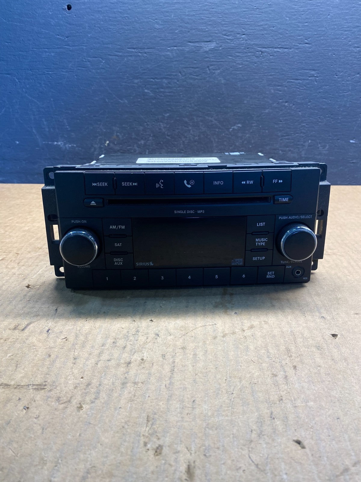 2007-2012 Chrysler Dodge Jeep Ram Radio CD MP3 AUX Receiver AC6943 DG0