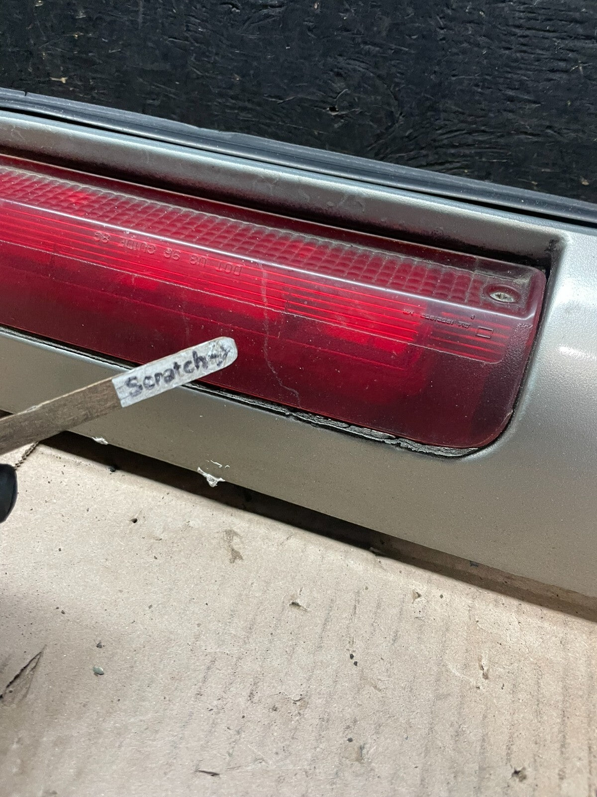 1996 to 2002 Chevrolet Express 3rd Third Brake Light Trim Spoiler M8166 DG7