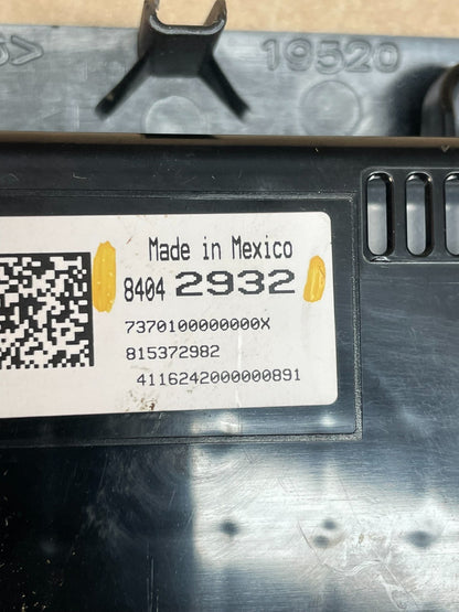 2016-2018 Chevrolet Colorado AM/FM Radio Screen Display Climate Control AE3404 D6