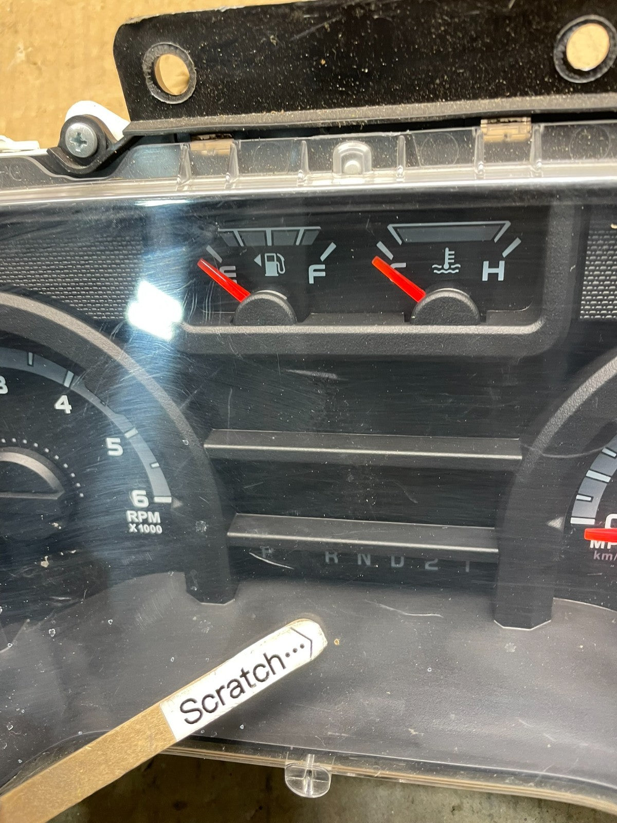 2011 to 2013 Ford E150 E250 E350 VAN Gauge Speedometer Cluster W7180 DG2