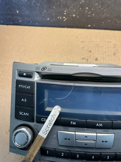 2010 - 2014 Subaru Outback Radio AM/FM CD Player mp3 Audio u2199 DG1