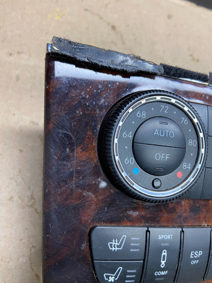 2007-2012 Mercedes X164 GL350 GL450 Climate Control Bezel Wood Switch U5685 DG3