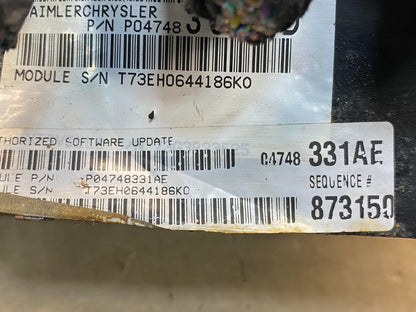 2008 Chrysler Pacifica Engine Control ECU ECM EBX Module AG7505 DG2
