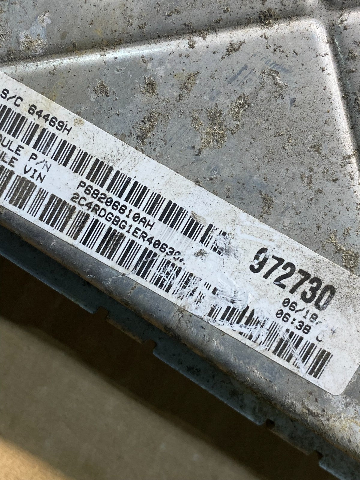 2014 Dodge Caravan Town & Country 3.6L Engine Computer ECU AI9862 DW2