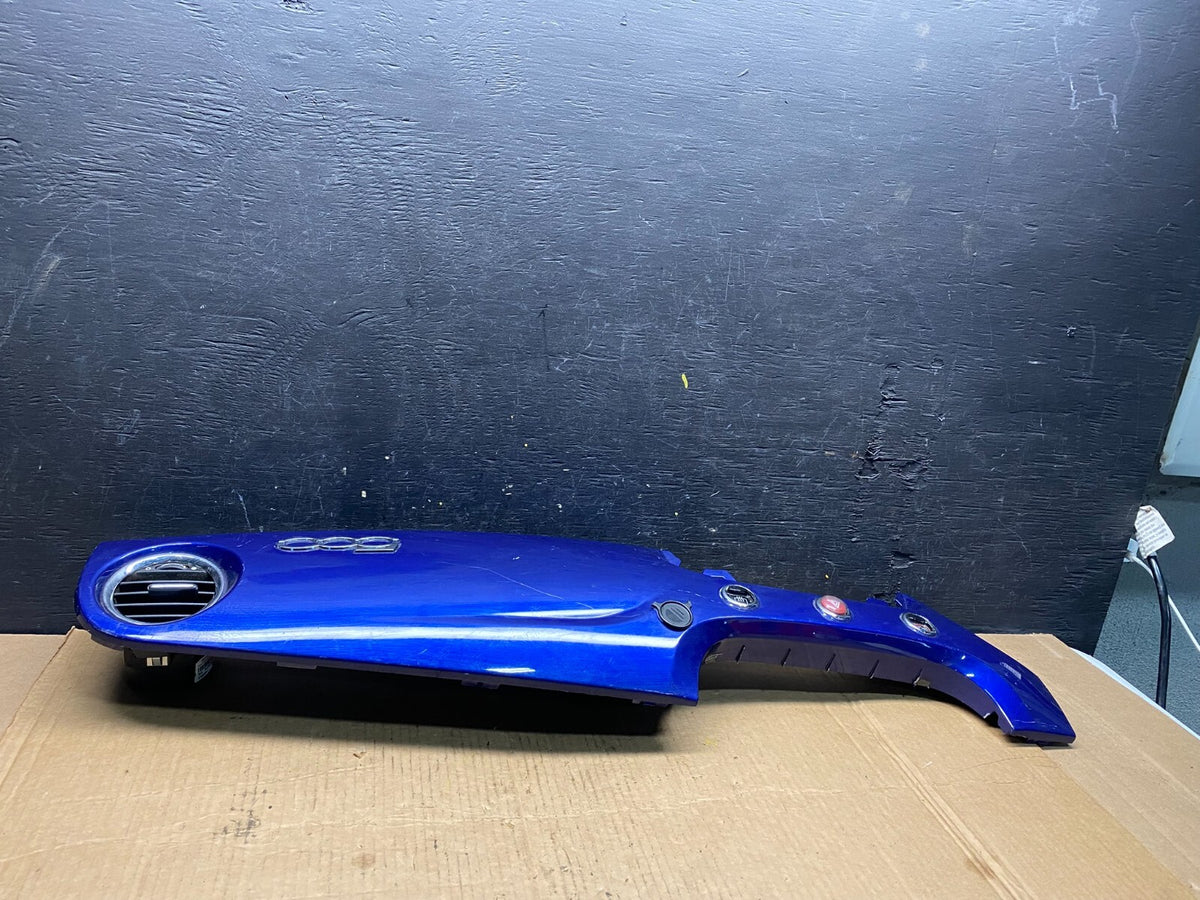 2012 to 2019 Fiat 500 Front Center Dashboard Vent Trim Bezel Blue M4345 PS2