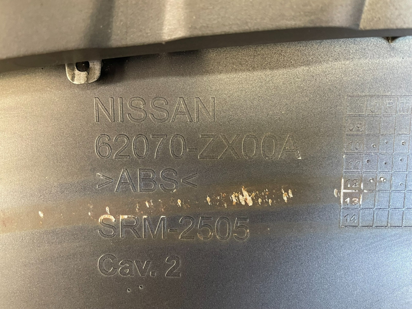 Sedan 2010 2011 2012 Nissan Altima Front Upper Grill Grille AE8679 DG5
